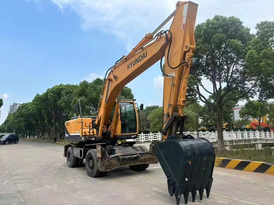 Hyundai  Used Excavators For Sale Original Korea Hyundai 210w-9 On Wheel  Excavators For Sale