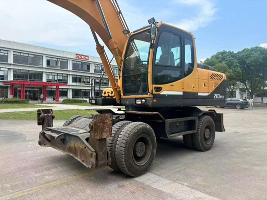 Hyundai  Used Excavators For Sale Original Korea Hyundai 210w-9 On Wheel  Excavators For Sale