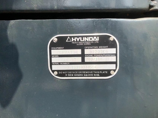 High Quality Used Excavator 30 Ton Hyundai 305LC-9 Excavator 305 Second Hand Crawler Hydraulic Excavator in good condition