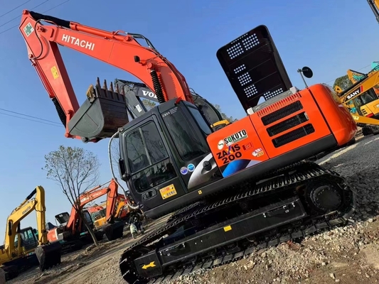 High Performance Hitachi ZX200 Used Hydraulic Crawler Excavator Low Working Hours Hitachi ZAXIS120 12ton Construction Machine