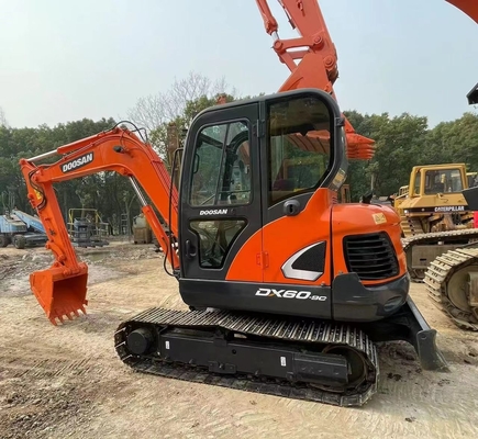 Hot Sale 90% New Korea 6Ton Used DOOSAN DX60-9C Excavator 42.5KW Engine Included Motor Gearbox Kawasaki Poclain Huade Low Price