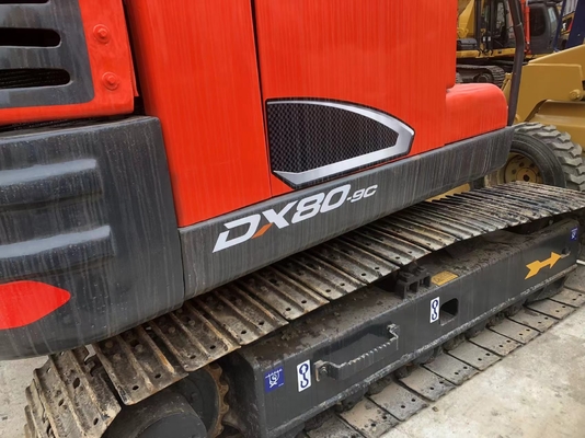 Hot Sale 90% New Korea 8 Ton Used DOOSAN DX80-9CExcavator 42.5KW Engine Included Motor Gearbox Kawasaki Poclain Huade Low Price