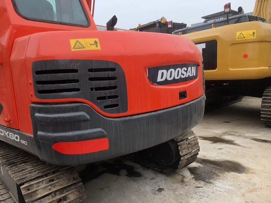 Hot Sale 90% New Korea 8 Ton Used DOOSAN DX80-9CExcavator 42.5KW Engine Included Motor Gearbox Kawasaki Poclain Huade Low Price