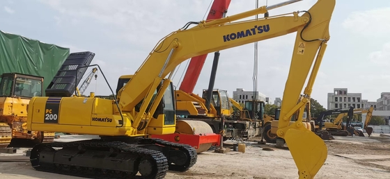 Used Komatsu Pc200 Japan 20ton Crawler Excavator High Efficiency Loader Cheap Earth Moving Construction Digging Machines