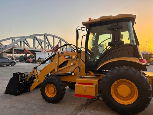 100% New Second Hand Wheel Cat 420 Loader Excavator Digger 4*4 Cat Backhoe Loader Used