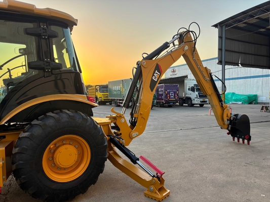 100% New Second Hand Wheel Cat 420 Loader Excavator Digger 4*4 Cat Backhoe Loader Used