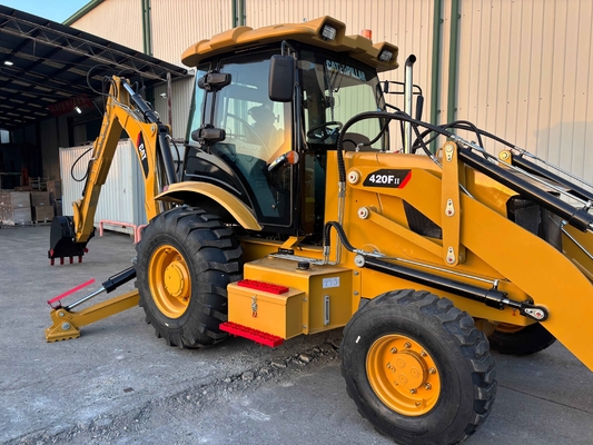 100% New Second Hand Wheel Cat 420 Loader Excavator Digger 4*4 Cat Backhoe Loader Used
